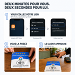 Plaque NFC Avis Google