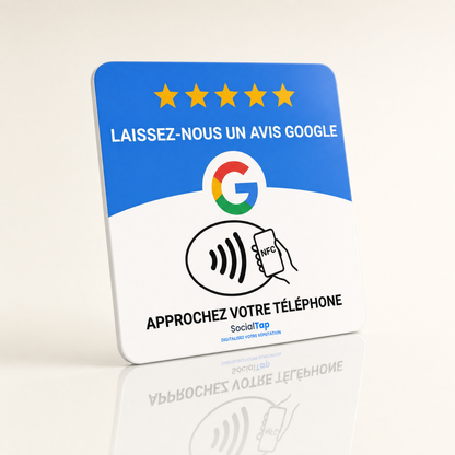 Plaque NFC Avis Google