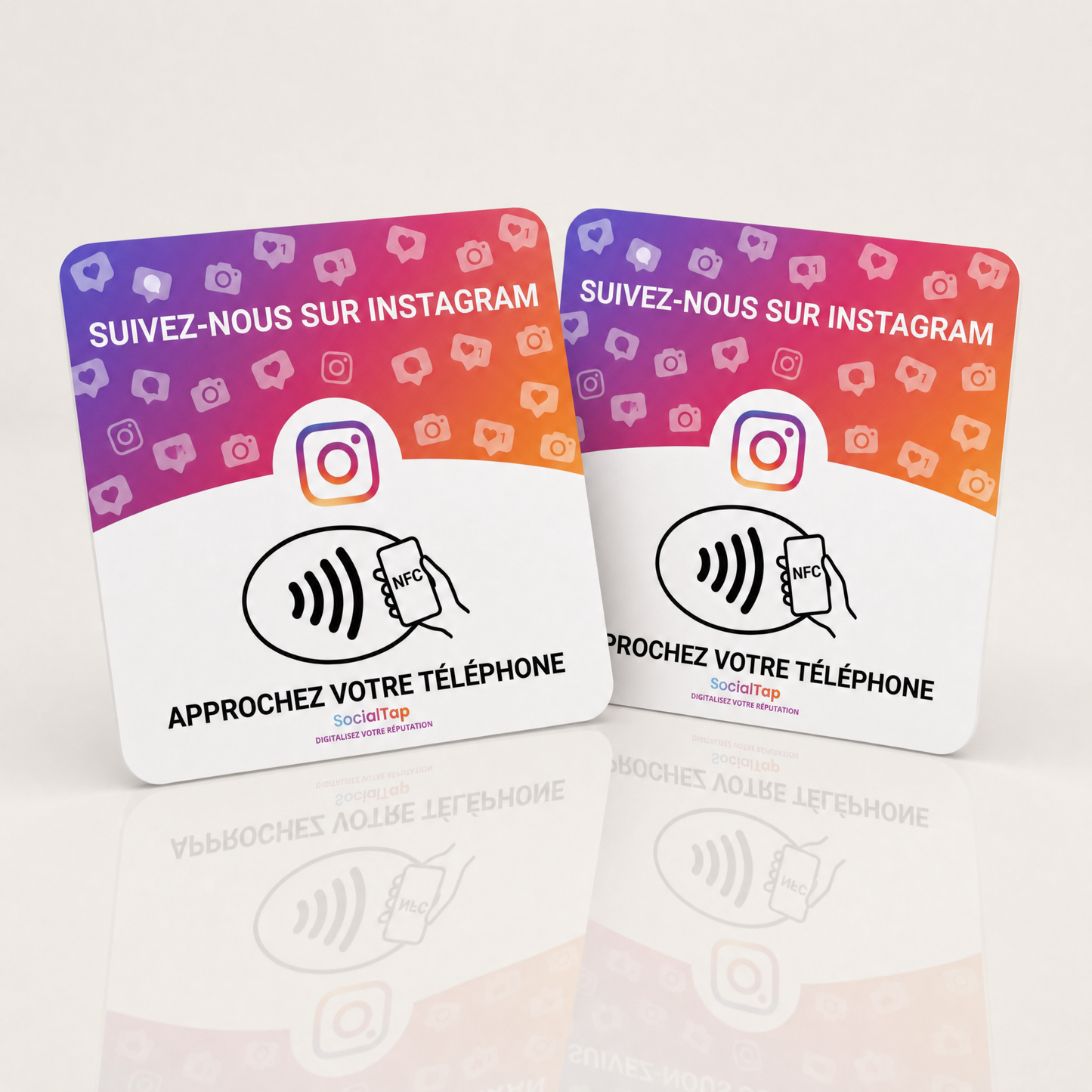 Plaque NFC Instagram