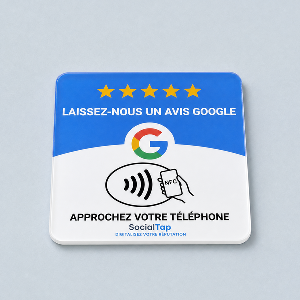 Plaque NFC Avis Google