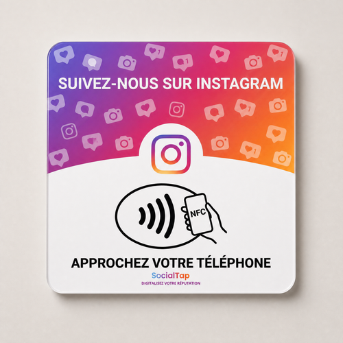 Plaque NFC Instagram SocialTap, 39,99 €